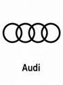 Audi — „Vorsprung durch Technik“: Die vier Ringe stehen für den Zusammenschluss von vier Herstellern im Jahr 1932.
